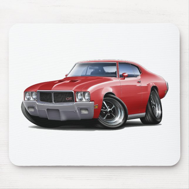1970-72 Buick GS Red Car Mouse Pad (Front)