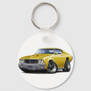 1970-72 Buick GS Yellow Car Key Ring