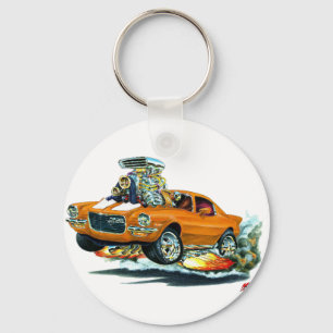 1970-72 Camaro Orange-White Car Key Ring