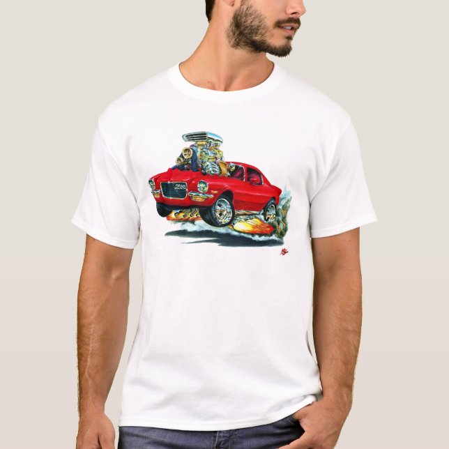 1970-72 Camaro Red Car T-Shirt (Front)