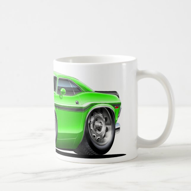 1970-72 Challenger Green Car Coffee Mug (Right)