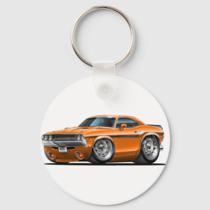 1970-72 Challenger Orange Car Key Ring