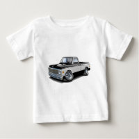 1970-72 Chevy C10 Black-White Truck