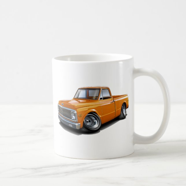 1970-72 Chevy C10 Orange Truck Coffee Mug (Right)