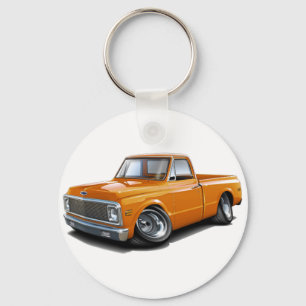 1970-72 Chevy C10 Orange Truck Key Ring