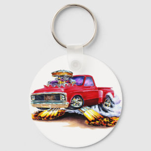1970-72 Chevy C10 Red Truck Key Ring