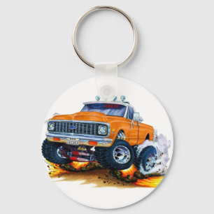 1970-72 Chevy CK1500 Orange Truck Key Ring