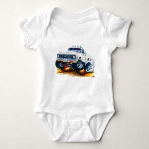 1970-72 Chevy CK1500 White Truck Baby Bodysuit