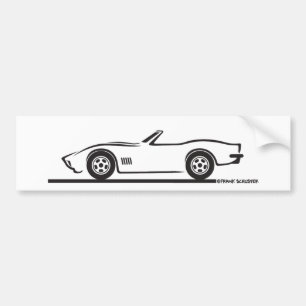 1970-72 Corvette Convertible Bumper Sticker