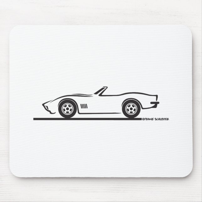 1970-72 Corvette Convertible Mouse Pad (Front)