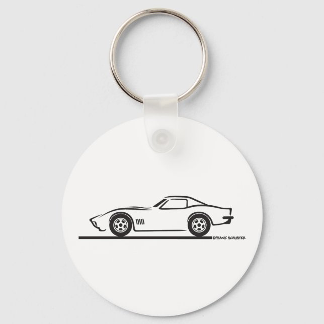 1970-72 Corvette Key Ring (Front)