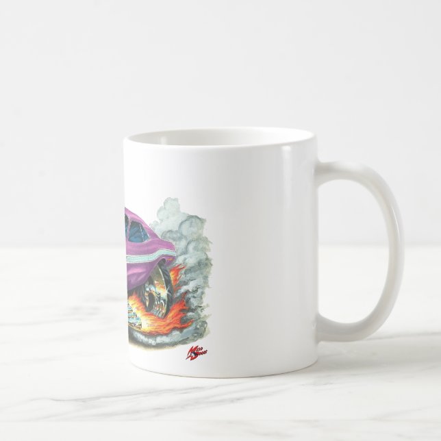 1970-72 Dodge Challenger Purple Car Coffee Mug (Right)