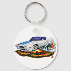 1970-72 Trans Am White Car Key Ring