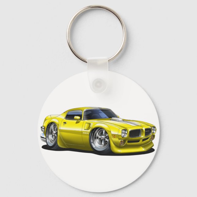 1970/72 Trans Am Yellow Car Key Ring (Front)
