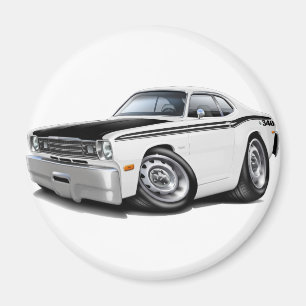 1970-74 Duster 340 White Car Magnet