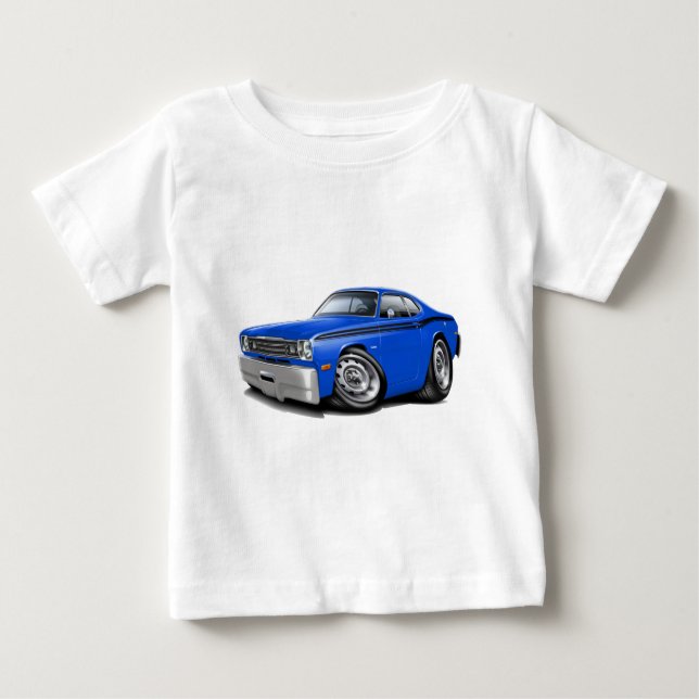 1970-74 Duster Blue-Black Car Baby T-Shirt (Front)