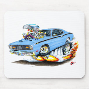 1970-74 Plymouth Duster Lt Blue Car Mouse Pad