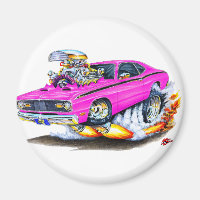 1970-74 Plymouth Duster Pink Car