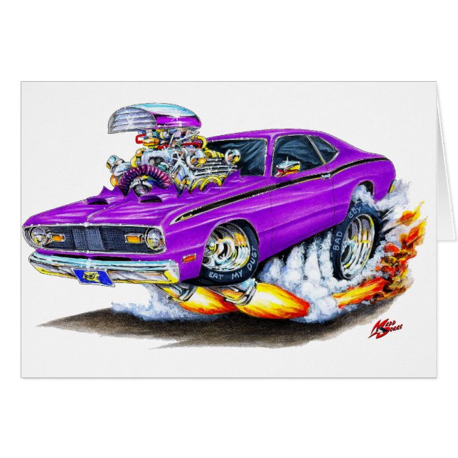 1970-74 Plymouth Duster Purple Car (Front Horizontal)