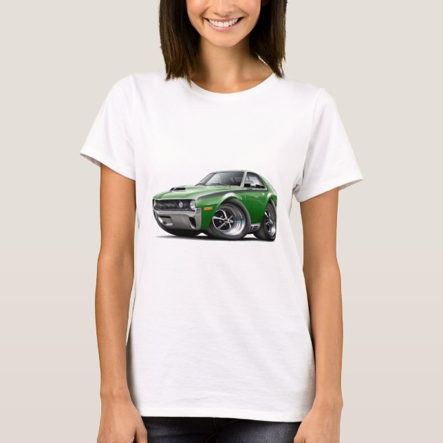 1970 AMX Green-Black Car T-Shirt (Front)