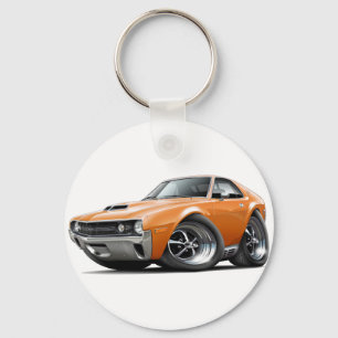 1970 AMX Orange Car Key Ring