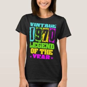 1970 Birthday Vintage 1970 & Born In 1970 Made In T-Shirt