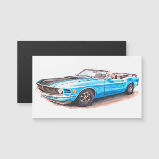 1970 Blue Mustang Magnet