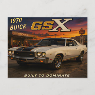 1970 Buick GSX Classic American Car Vintage Postcard