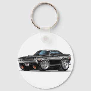 1970 Challenger Black Car Key Ring