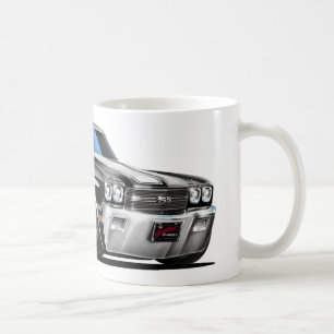 1970 Chevelle Black-White Car Coffee Mug