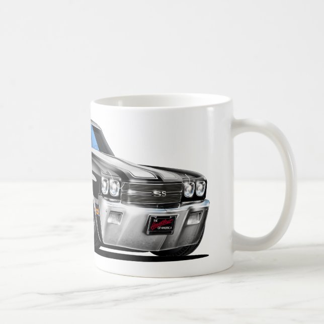 1970 Chevelle Black-White Car Coffee Mug (Right)