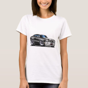 1970 Chevelle Black-White Car T-Shirt