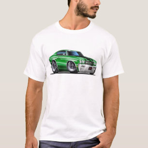 1970 Chevelle Green-Black Car T-Shirt