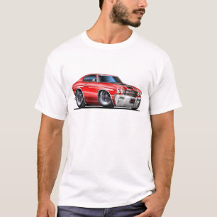 1970 Chevelle Red-Black Car T-Shirt
