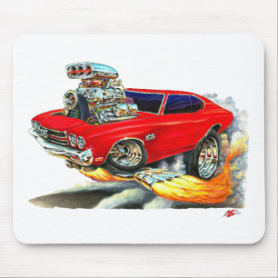 1970 Chevelle Red Car Mouse Pad