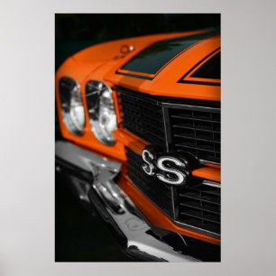 1970 Chevelle S396 Orange Poster