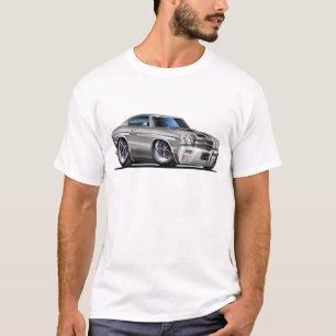 1970 Chevelle Silver-Black Car T-Shirt