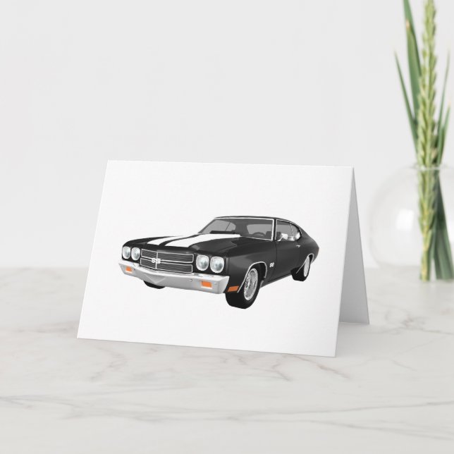 1970 Chevelle SS: Black Finish: Card (Front)