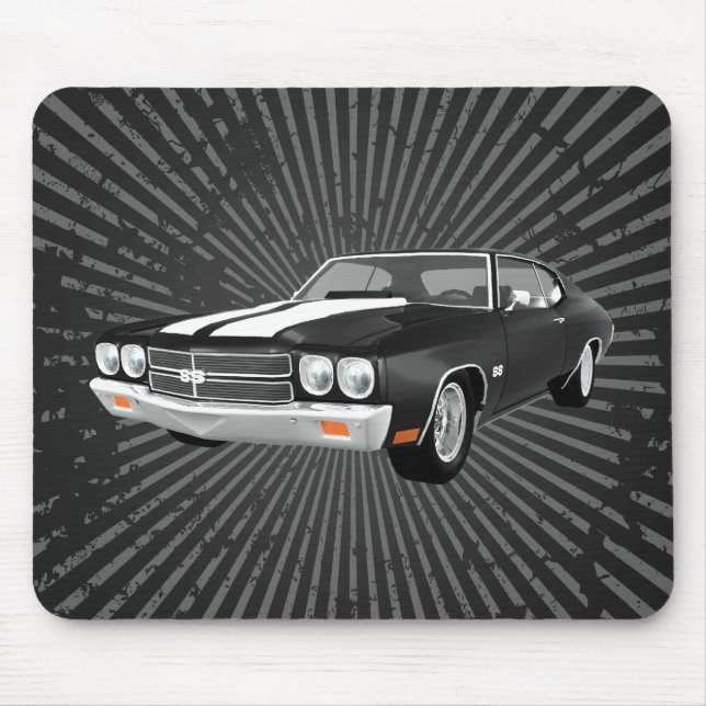 1970 Chevelle SS: Black Finish: Mousepad (Front)