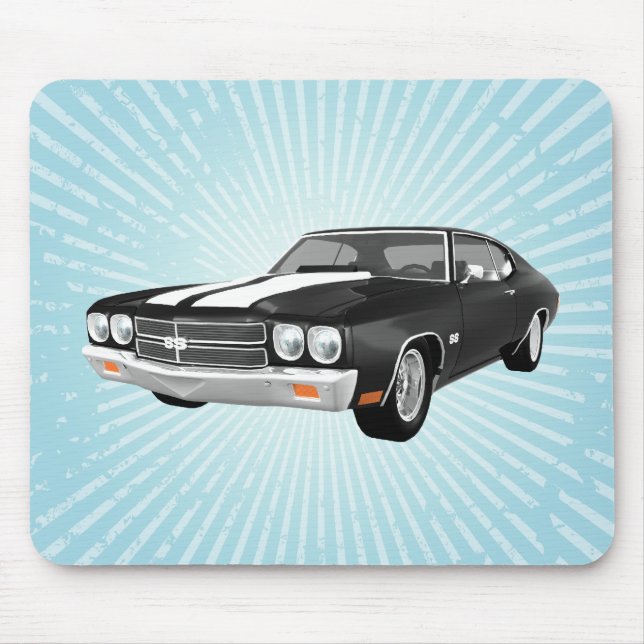 1970 Chevelle SS: Black Finish: Mousepad (Front)