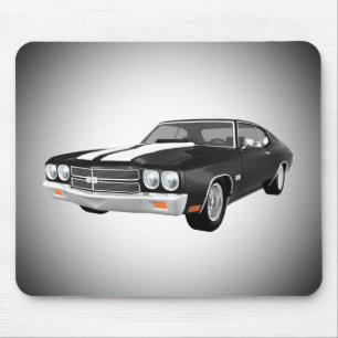 1970 Chevelle SS: Black Finish: Mousepad
