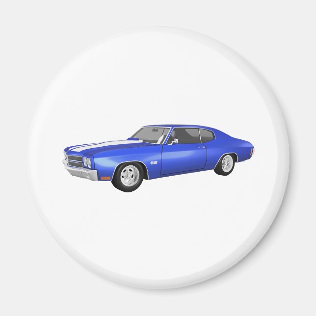 1970 Chevelle SS: Blue Finish: Magnet (Front)