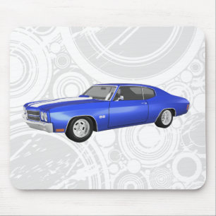 1970 Chevelle SS: Blue Finish: Mousepad