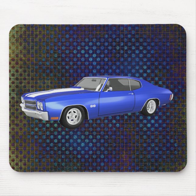 1970 Chevelle SS: Blue Finish: Mousepad (Front)