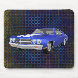 1970 Chevelle SS: Blue Finish: Mousepad
