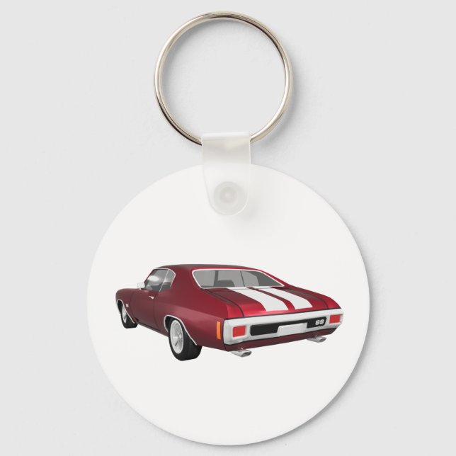 1970 Chevelle SS: Candy Apple Finish: Key Ring (Front)