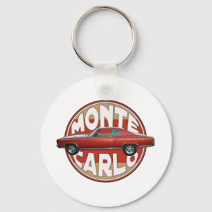 1970 Chevy Monte Carlo Red Line Key Ring