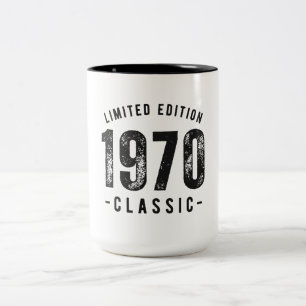 1970 Classic Birth Year Two-Tone Coffee Mug