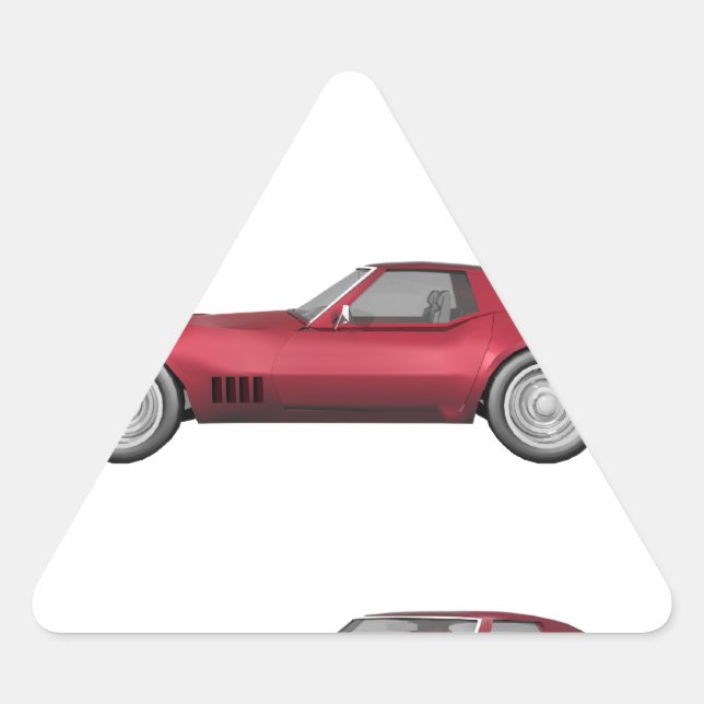 1970 Corvette: Candy Apple Finish: Triangle Sticker (Front)