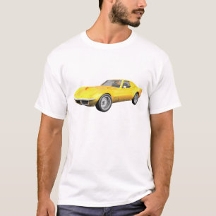 1970 Corvette Sports Car: Yellow Finish T-Shirt